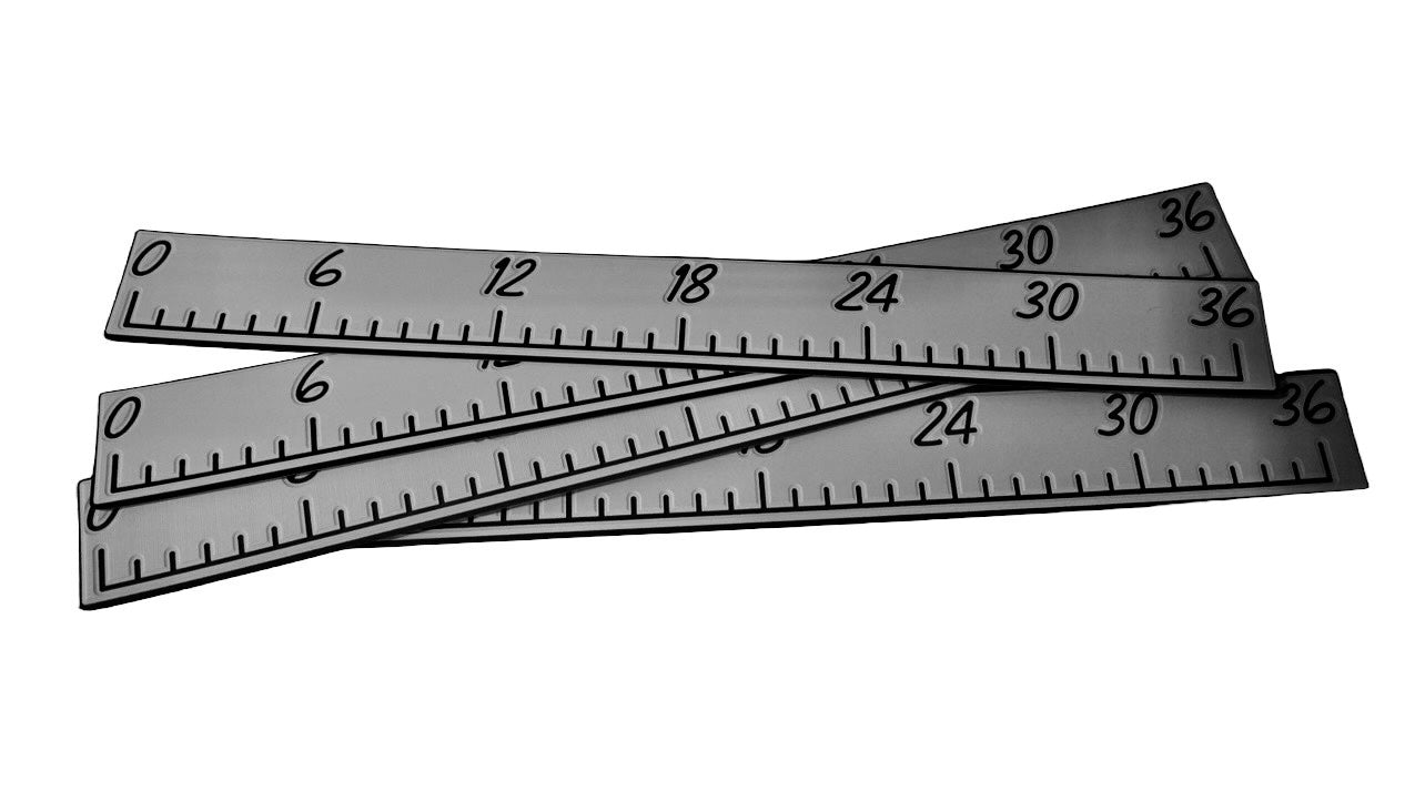 36" Fishing Ruler with Self -Adhesive Backing